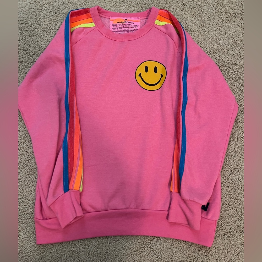 Aviator Nation Smiley Crewneck